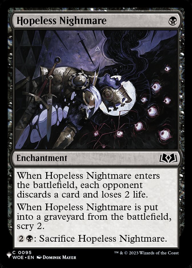 Hopeless Nightmare — The List WOE-95/5581