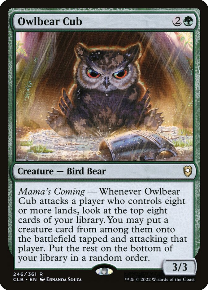 Owlbear Cub — Commander Legends: Battle for Baldur's Gate 246/936