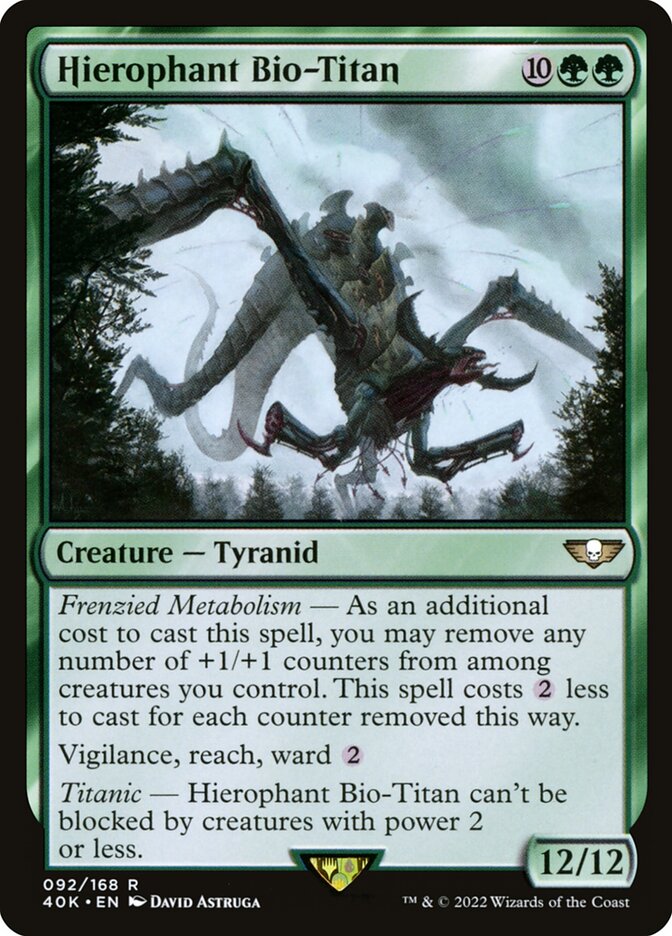 Hierophant Bio-Titan — Warhammer 40,000 Commander 92/617