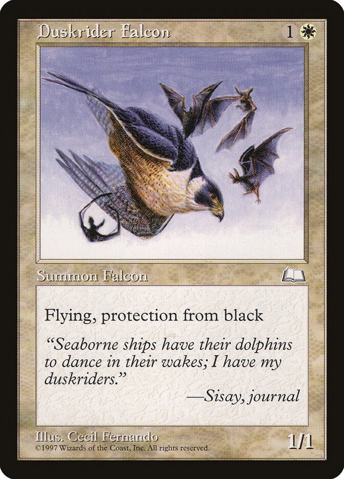 Duskrider Falcon — Weatherlight 12/167
