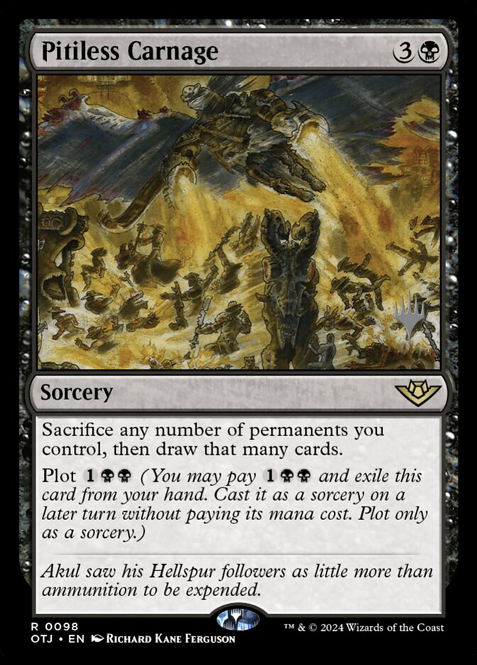 Pitiless Carnage — Outlaws of Thunder Junction Promos 98p/160