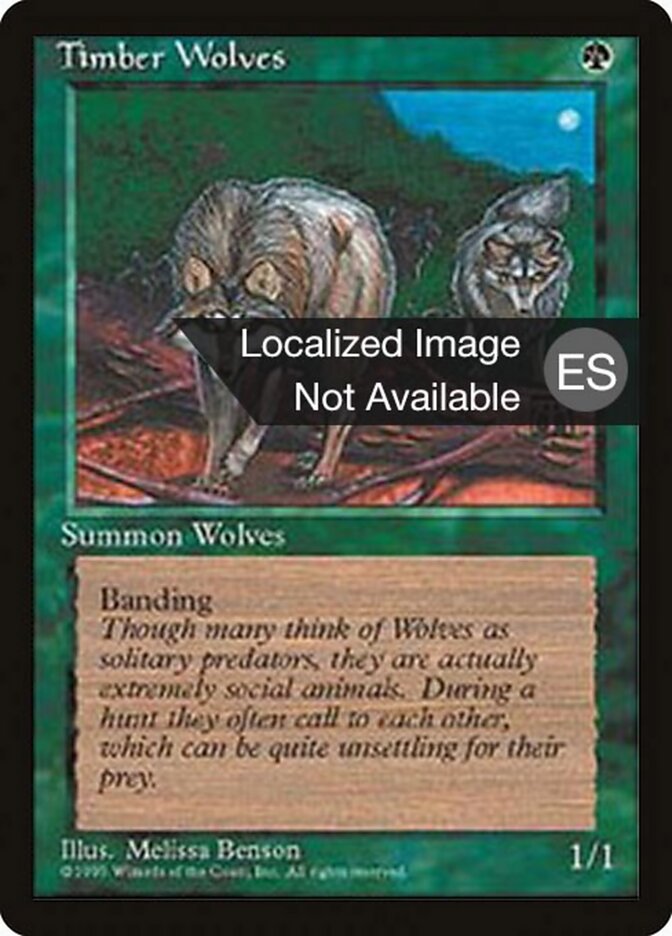 Timber Wolves — Fourth Edition Foreign Black Border 275/378