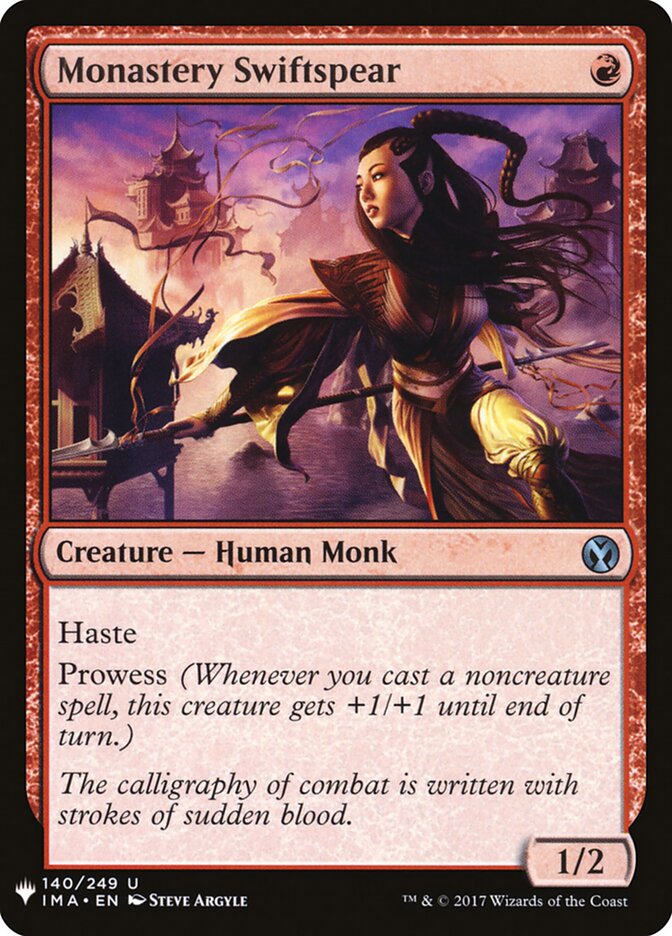 Monastery Swiftspear — The List IMA-140/5581