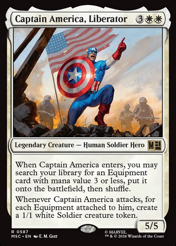 Captain America, Liberator — Marvel Super Heroes Commander 587/866