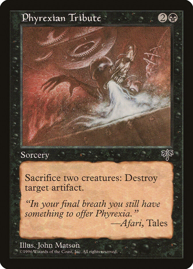 Phyrexian Tribute — Mirage 134/351