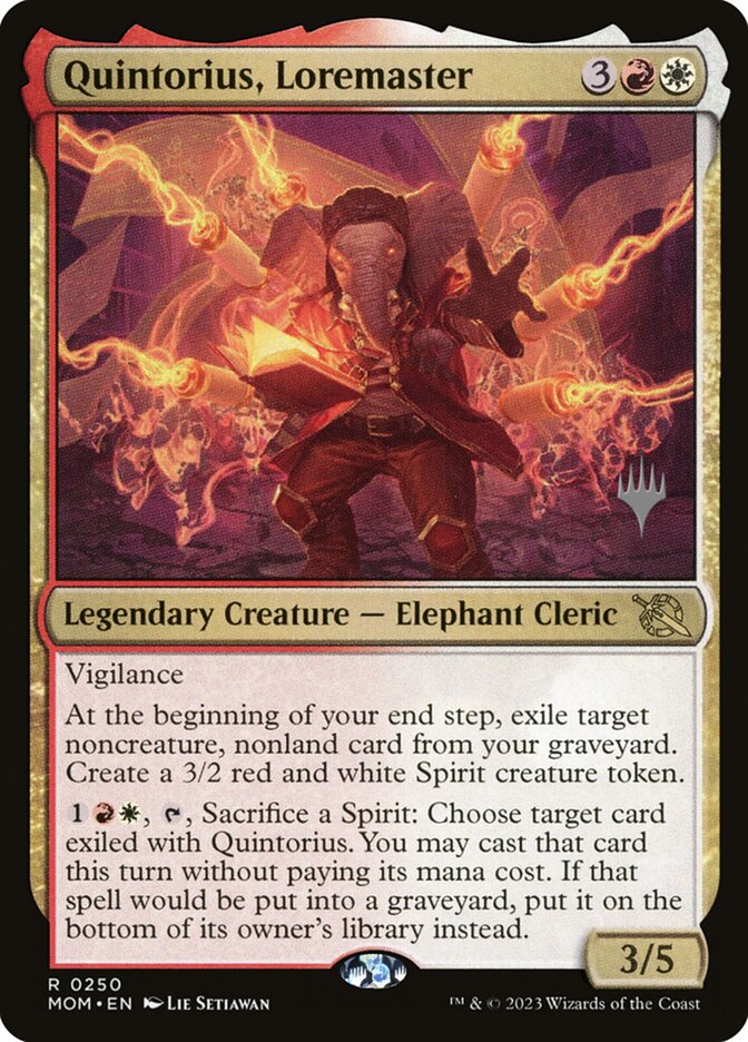 Quintorius, Loremaster — March of the Machine Promos 250p/134