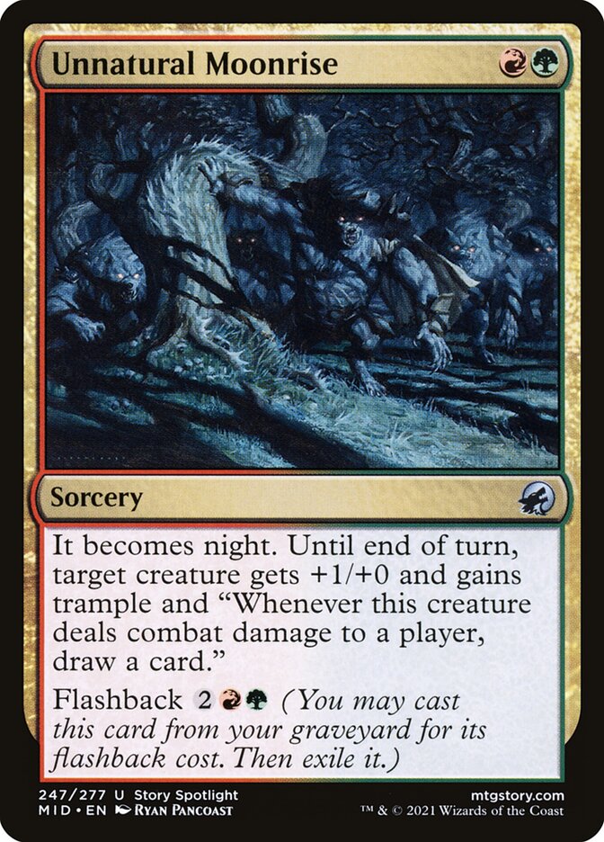 Unnatural Moonrise — Innistrad: Midnight Hunt 247/398