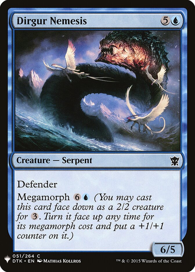 Dirgur Nemesis — The List DTK-51/5581
