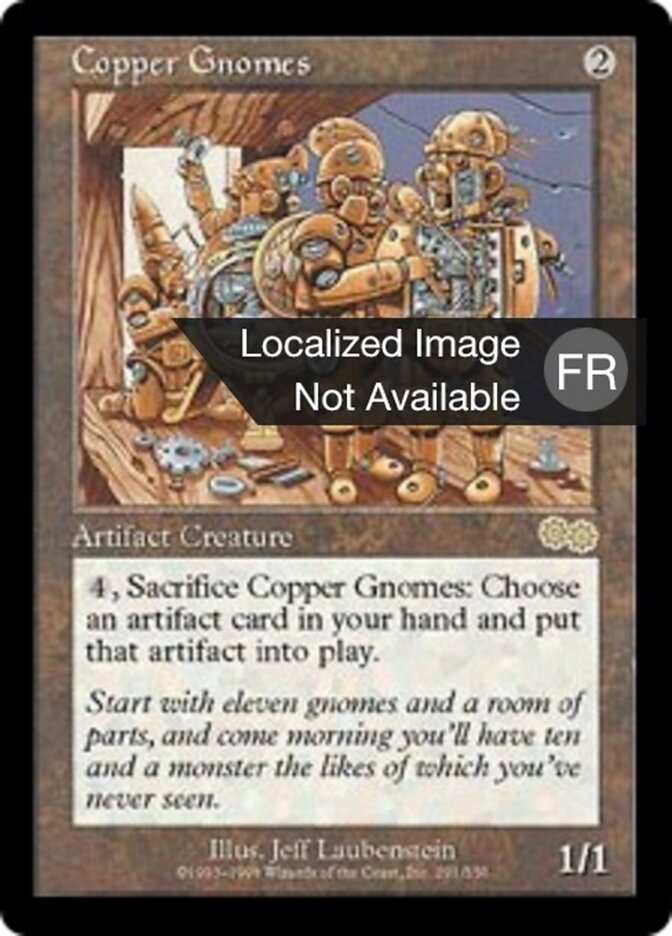 Gnomes de cuivre — Urza's Saga 291/357