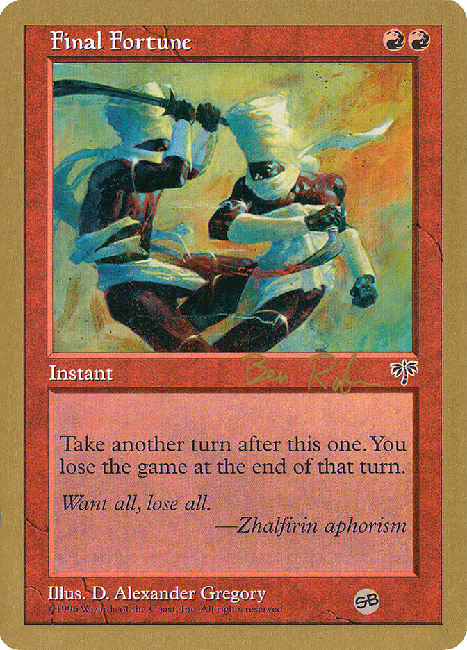 Final Fortune — World Championship Decks 1998 br174sb/117