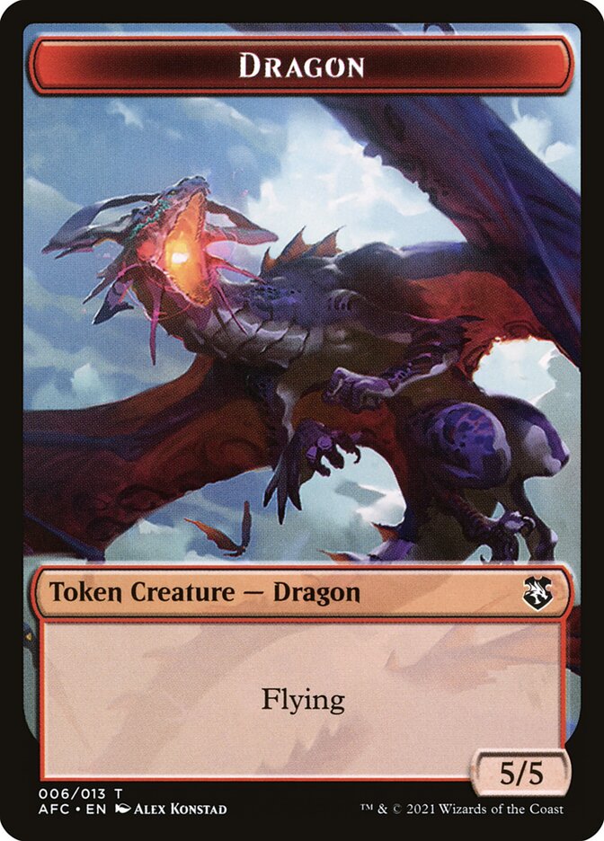 Dragon — Forgotten Realms Commander Tokens 6/13