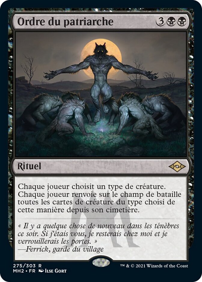 Ordre du patriarche — Modern Horizons 2 275/493