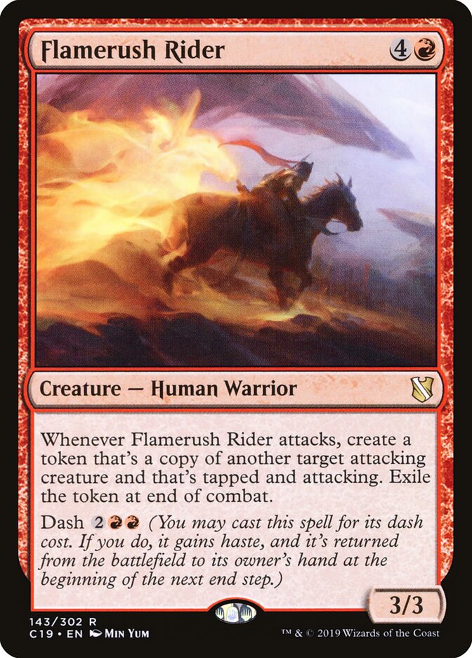 Flamerush Rider — Commander 2019 143/302