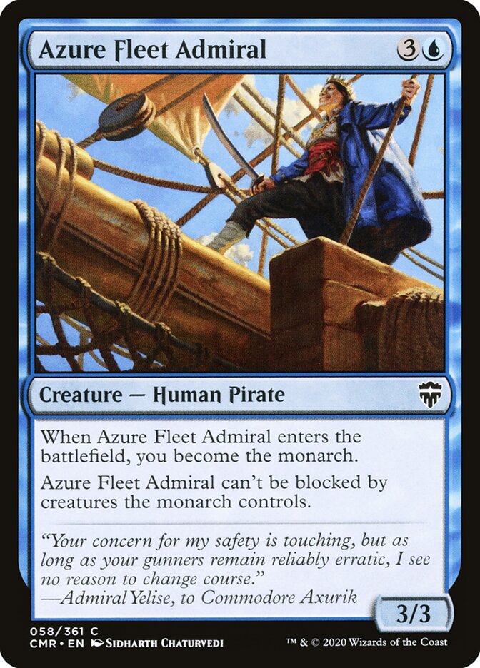 Azure Fleet Admiral — Commander Legends 58/718