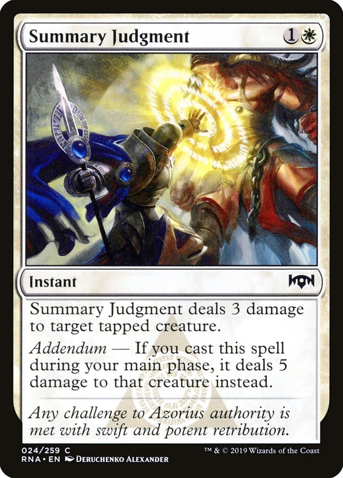 Summary Judgment — Ravnica Allegiance 24/273