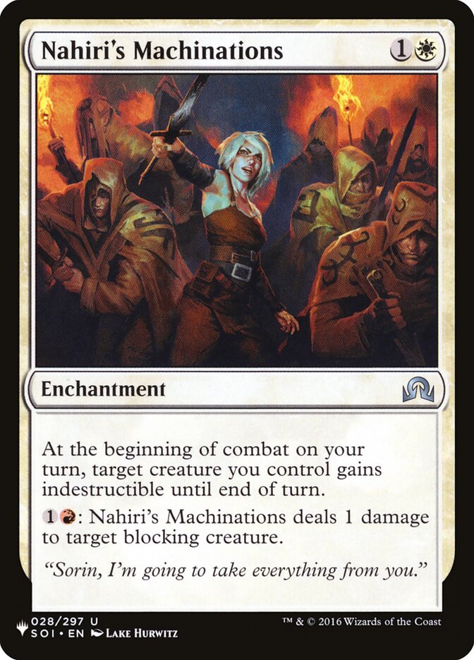 Nahiri's Machinations — The List SOI-28/5581