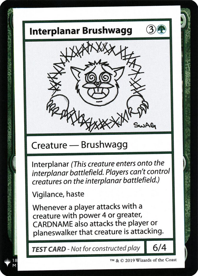 Interplanar Brushwagg — Mystery Booster Playtest Cards 2019 79/121