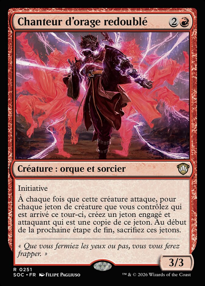 Chanteur d'orage redoublé — Secrets of Strixhaven Commander 251/426