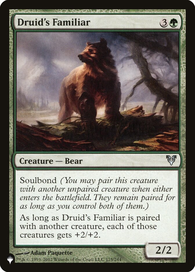 Druid's Familiar — The List AVR-175/5581