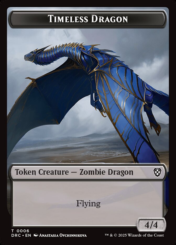 Timeless Dragon — Aetherdrift Commander Tokens 6/17
