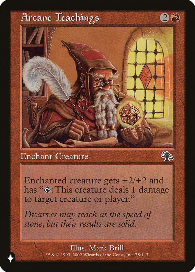 Arcane Teachings — The List JUD-78/5581
