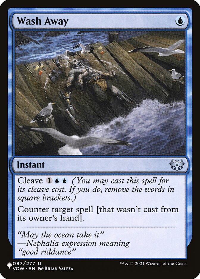 Wash Away — The List VOW-87/5581