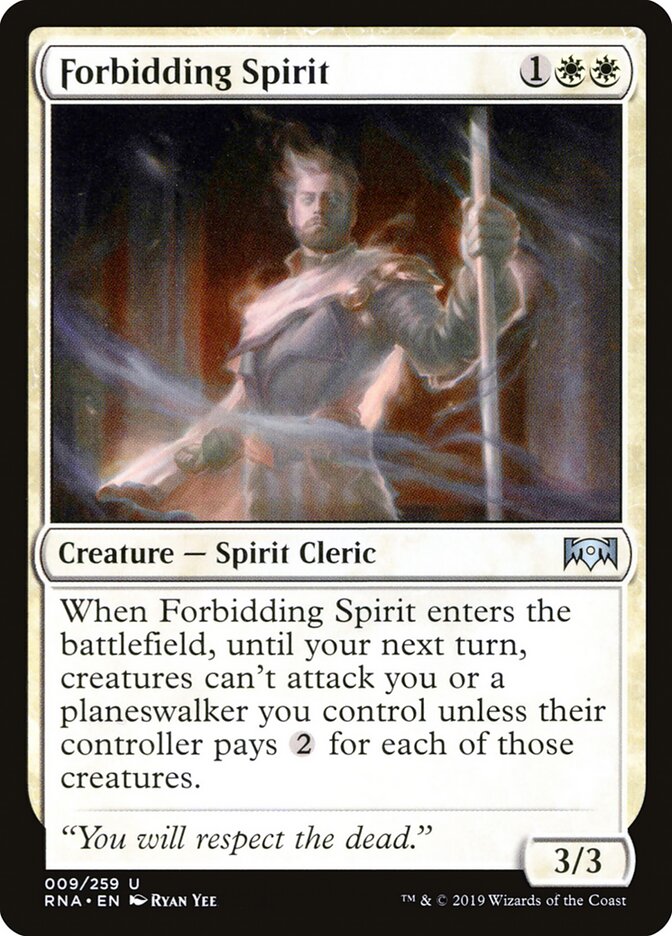 Forbidding Spirit — Ravnica Allegiance 9/273