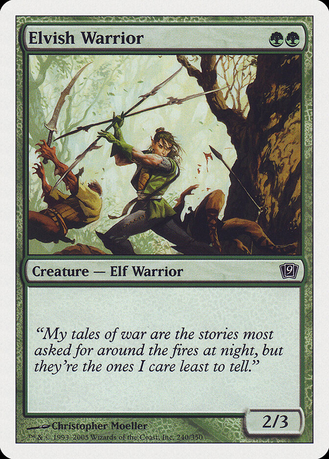 Elvish Warrior — Ninth Edition 240/709