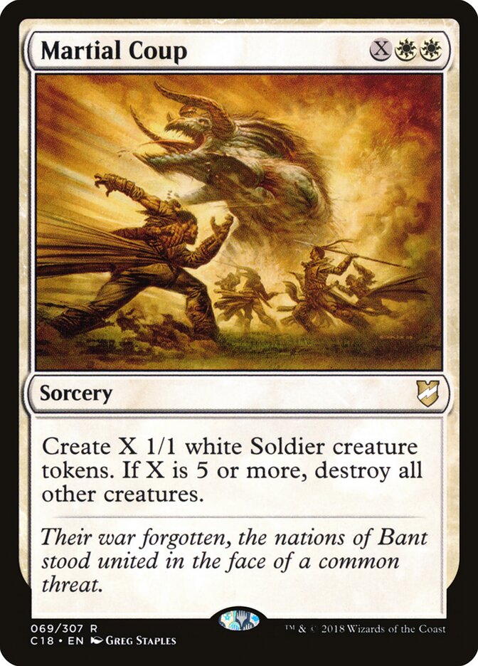 Martial Coup — Commander 2018 69/307