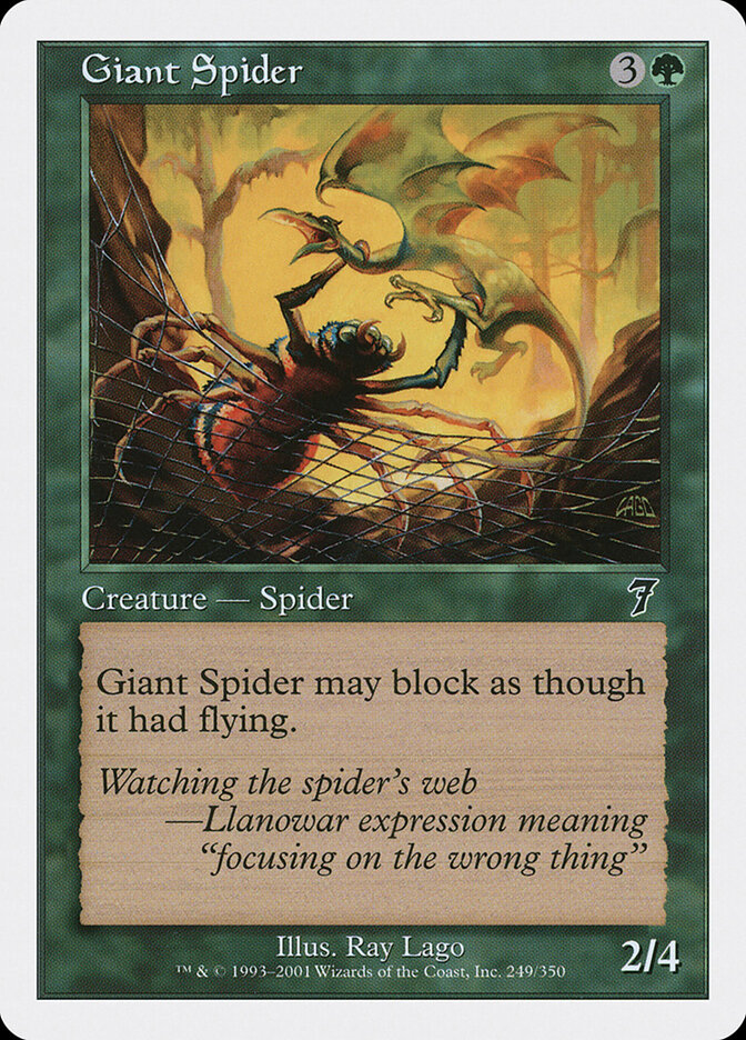 Araignée géante — Seventh Edition 249/708