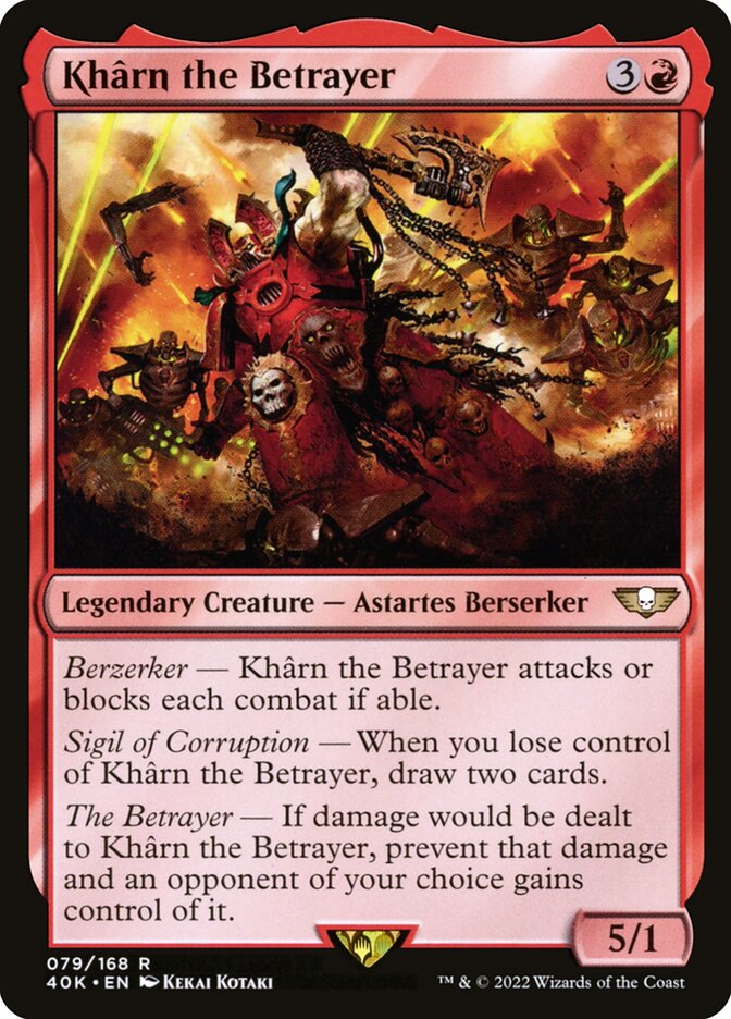Khârn the Betrayer — Warhammer 40,000 Commander 79/617
