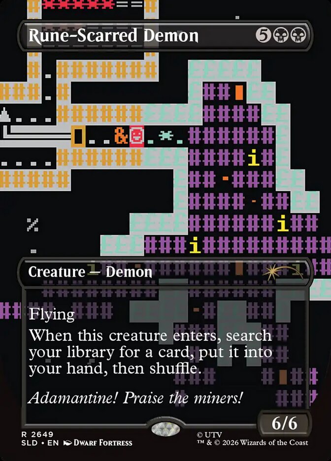 Rune-Scarred Demon — Secret Lair Drop 2649/2754