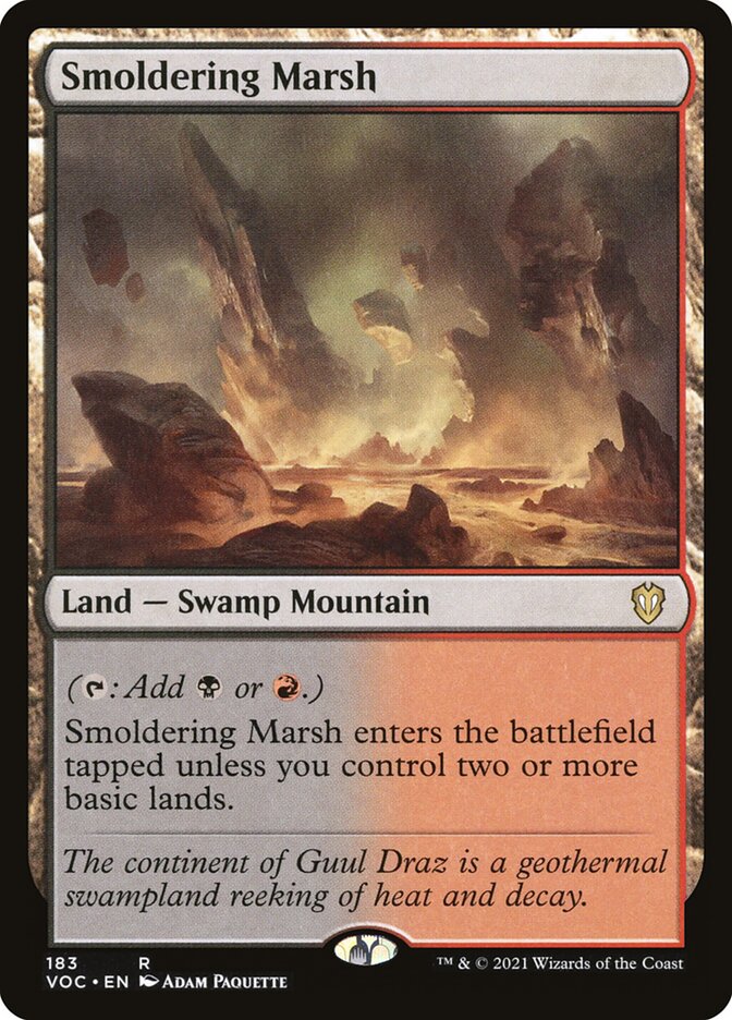 Smoldering Marsh — Crimson Vow Commander 183/188