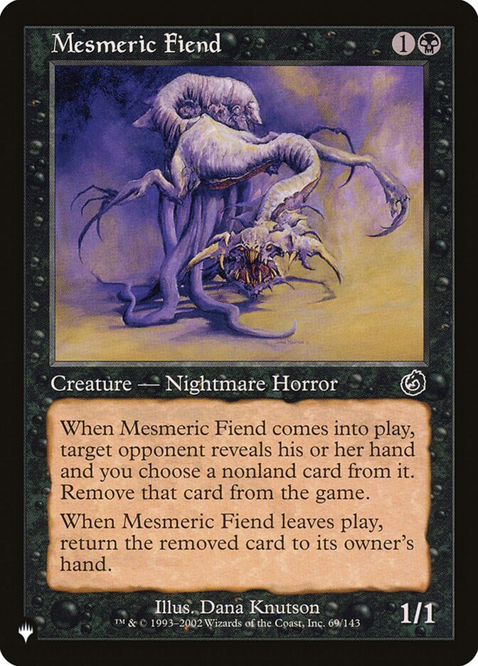 Mesmeric Fiend — The List TOR-69/5581