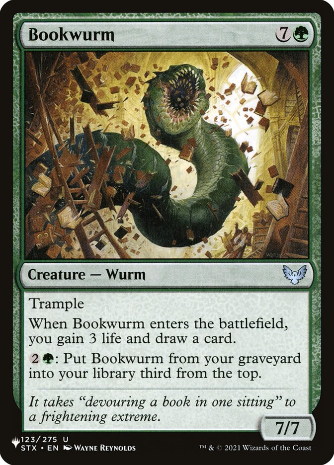 Bookwurm — The List STX-123/5581