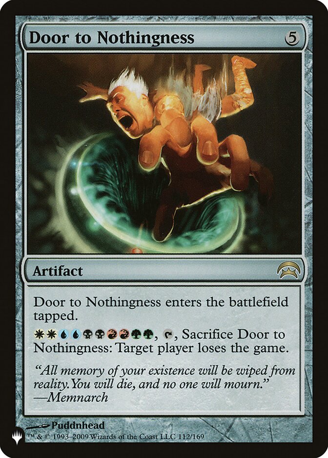 Door to Nothingness — The List HOP-112/5581