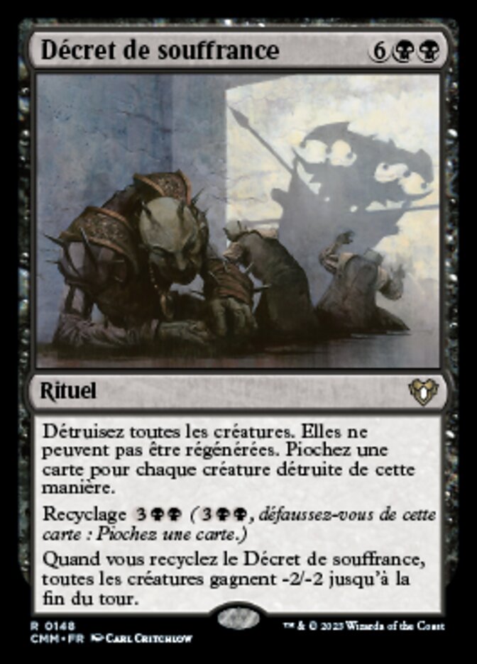 Décret de souffrance — Commander Masters 148/1067
