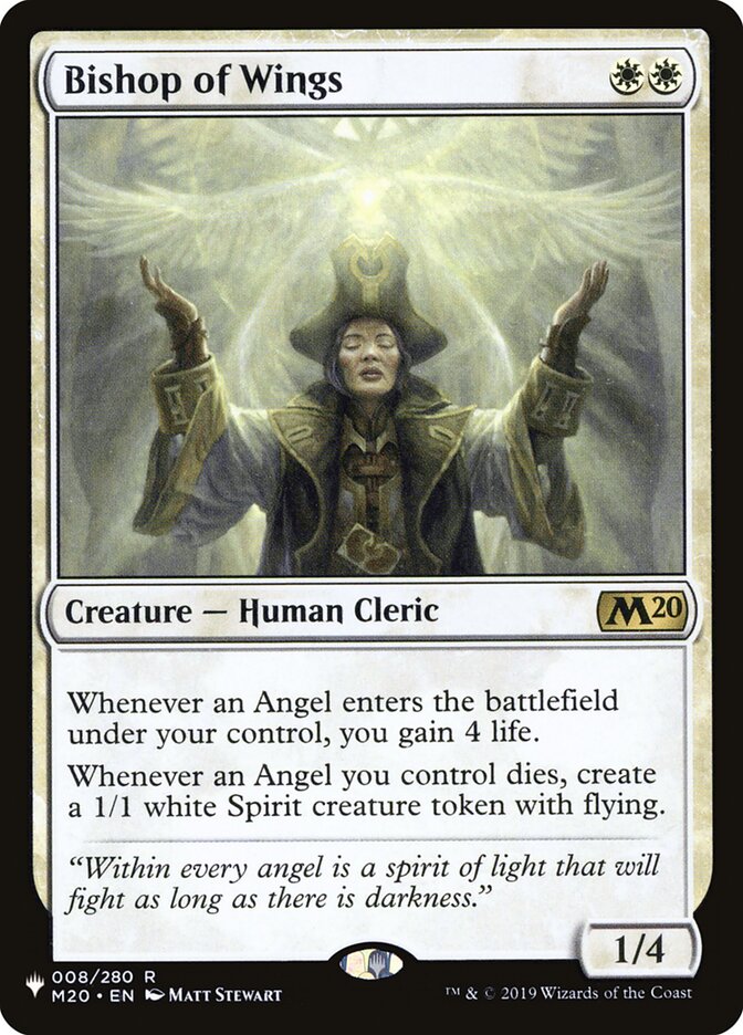 Bishop of Wings — The List M20-8/5581