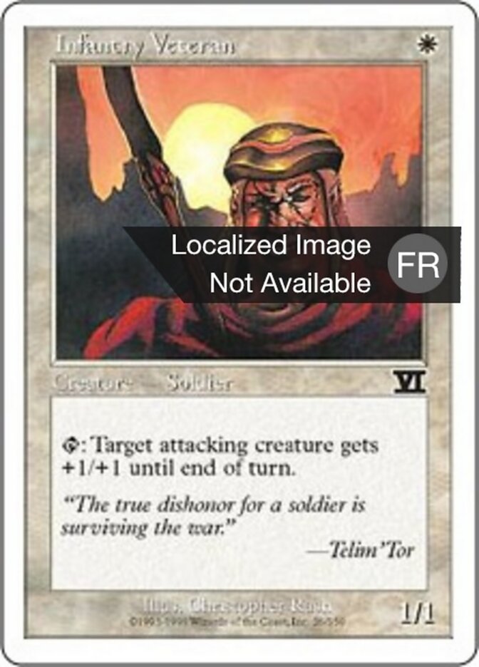 Vétéran de l'infanterie — Classic Sixth Edition 26/351