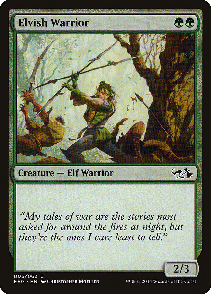 Elvish Warrior — Duel Decks Anthology: Elves vs. Goblins 5/62