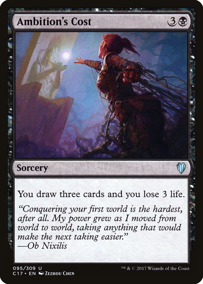 Ambition's Cost — Commander 2017 95/309