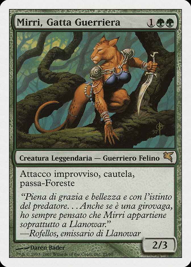 Mirri, Cat Warrior — Salvat 2005 L25/720