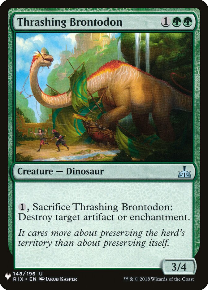 Thrashing Brontodon — The List RIX-148/5581