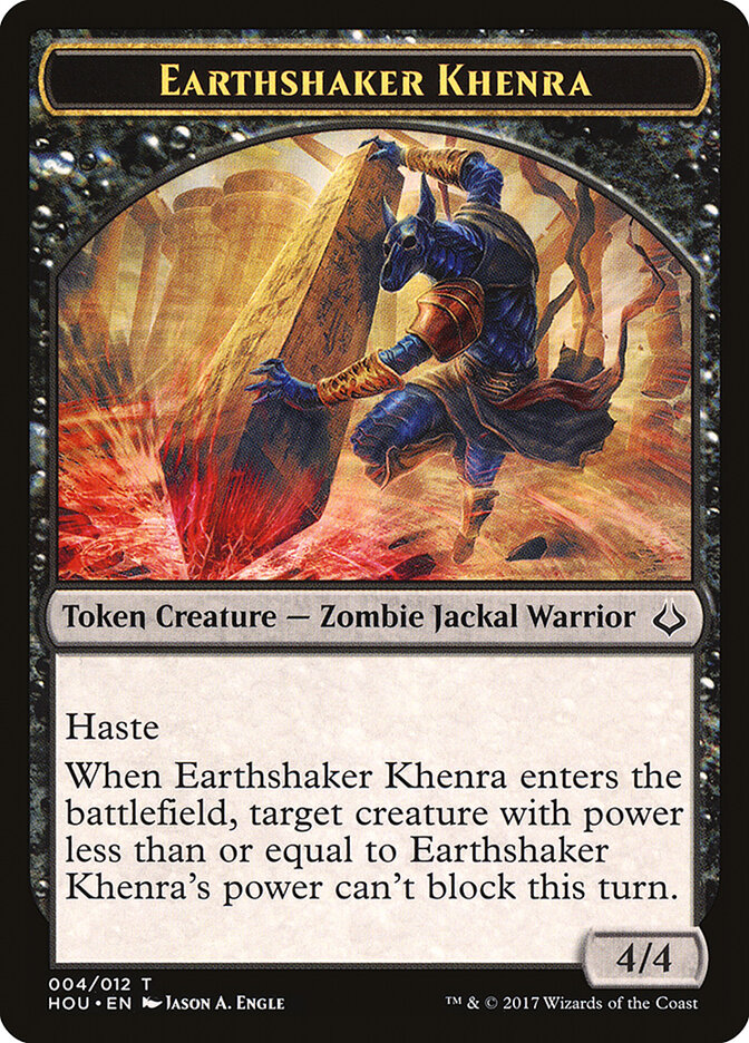 Earthshaker Khenra — Hour of Devastation Tokens 4/13