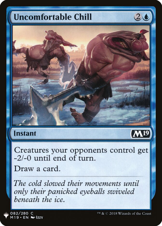Uncomfortable Chill — The List M19-82/5581