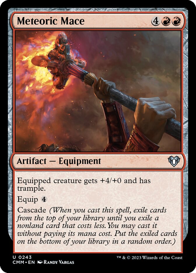 Meteoric Mace — Commander Masters 243/1067