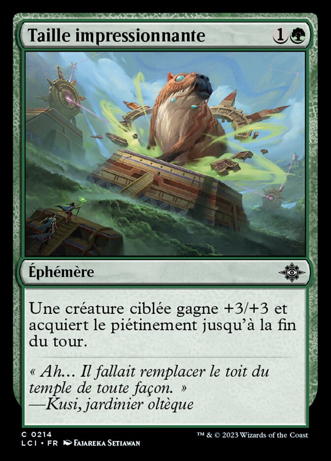 Taille impressionnante — The Lost Caverns of Ixalan 214/416