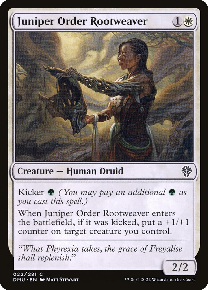 Juniper Order Rootweaver — Dominaria United 22/453