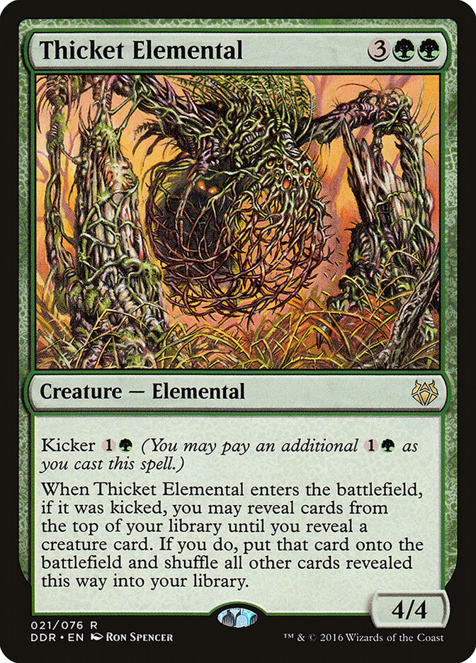Thicket Elemental — Duel Decks: Nissa vs. Ob Nixilis 21/76