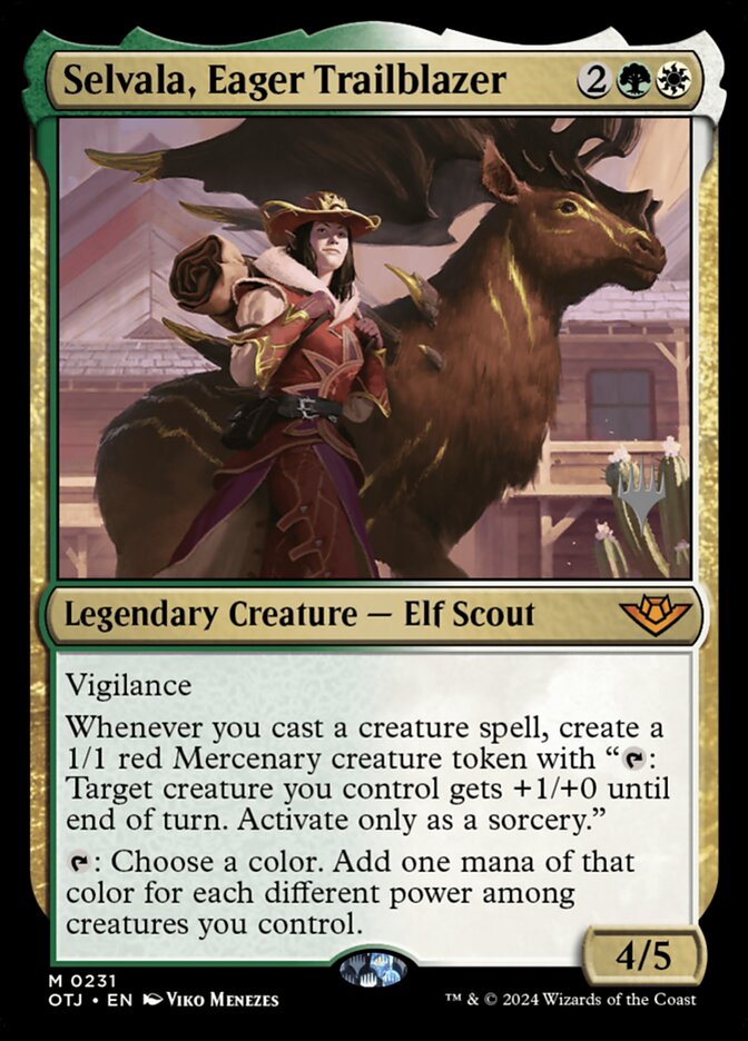 Selvala, Eager Trailblazer — Outlaws of Thunder Junction Promos 231p/160